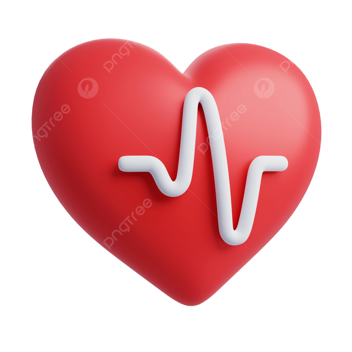 3d Icon Of Hospital Heart Health Care And Medical Concept, Heart, Pulse ...