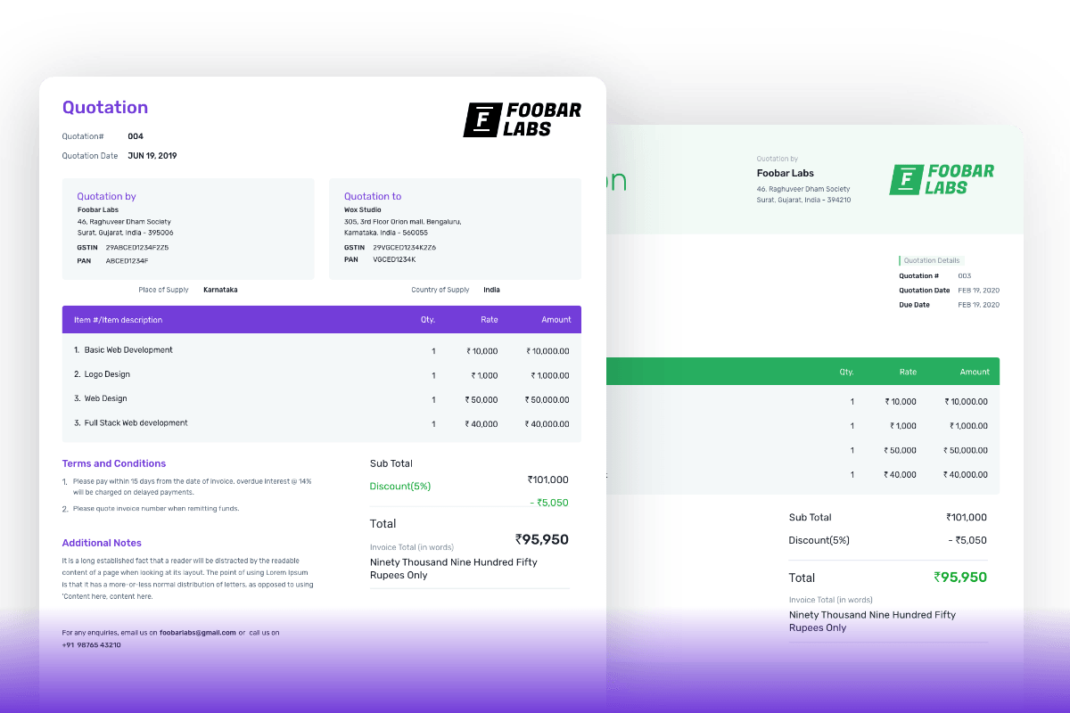 Free Quotation Software for all Businesses | Refrens